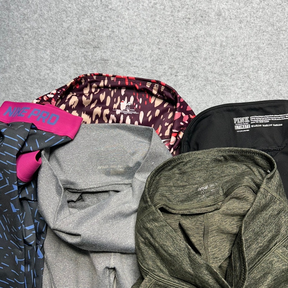 Nike PINK Aerie Fila Leggings Bundle Womens S Multi Color Spandex Athleisure - Picture 12 of 12